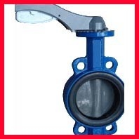 Hand Manual Three Way Butterfly Valve / Wafer Type Butterfly Valve